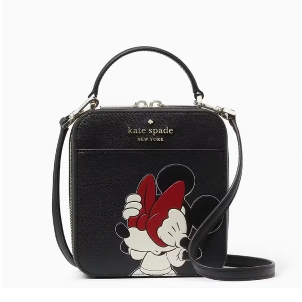 Kate Spade NY X Disney Minnie Mouse Daisy Vanity Box Crossbody Bag, Black
